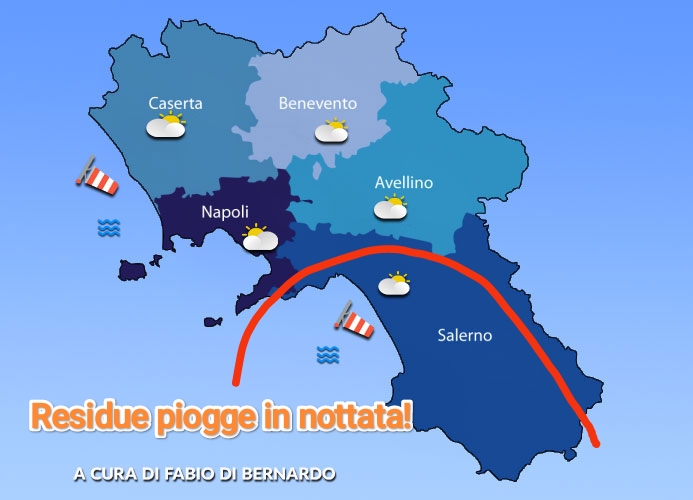 PREVISIONI CAMPANIA  28 OTTOBRE 2025 – MARTEDI’ – CSA METEO
