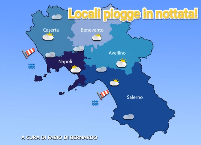 PREVISIONI CAMPANIA  31 OTTOBRE 2025 – VENERDI’ – CSA METEO