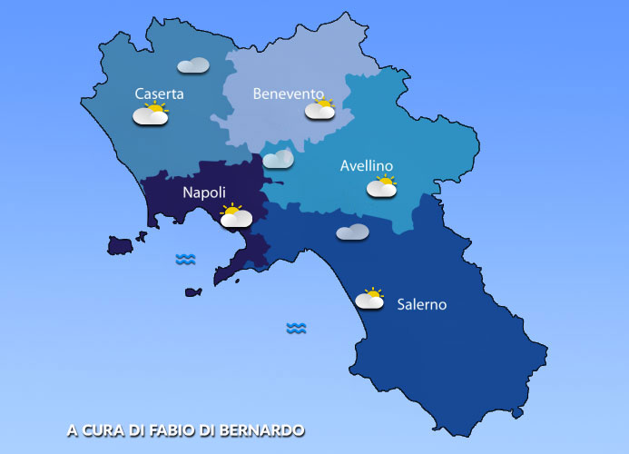 PREVISIONI CAMPANIA  16 NOVEMBRE 2025 – DOMENICA – CSA METEO