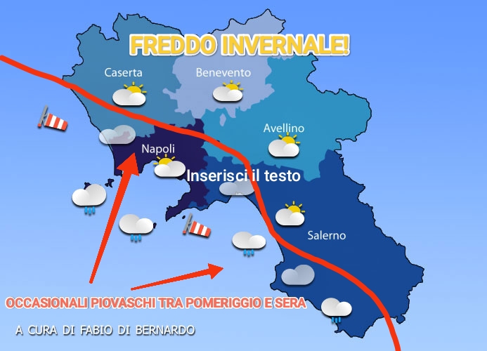 PREVISIONI CAMPANIA  23 NOVEMBRE 2025 – DOMENICA – CSA METEO